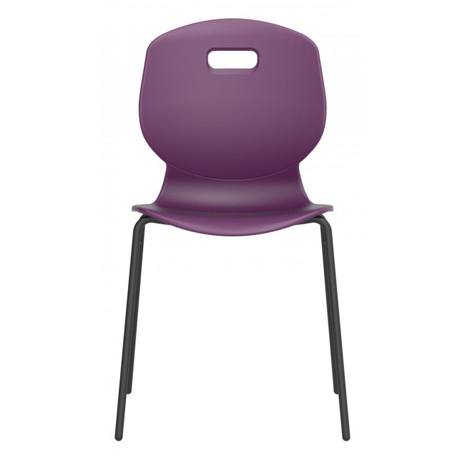 Arc Four Leg Classroom / Visitor Chair With Brace